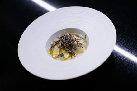 Restaurant Gastronomique Var (83) · Hostellerie Les Gorges de Pennafort · Raviolis de foie gras et parmesan